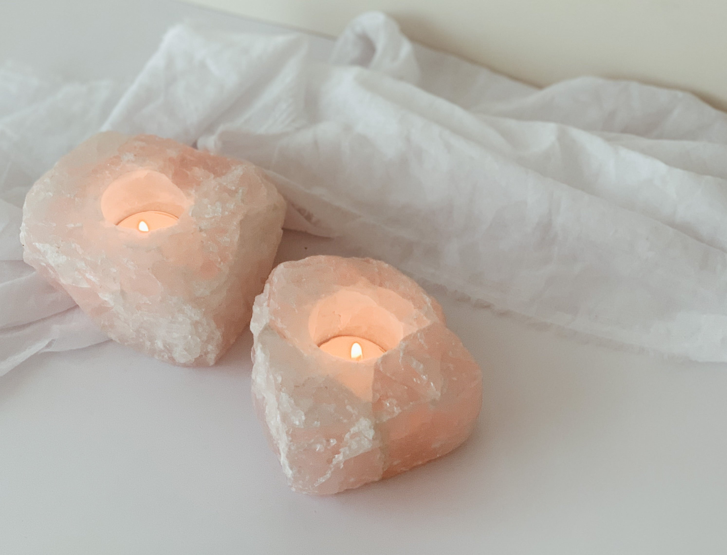 Rose Quartz Candle holder